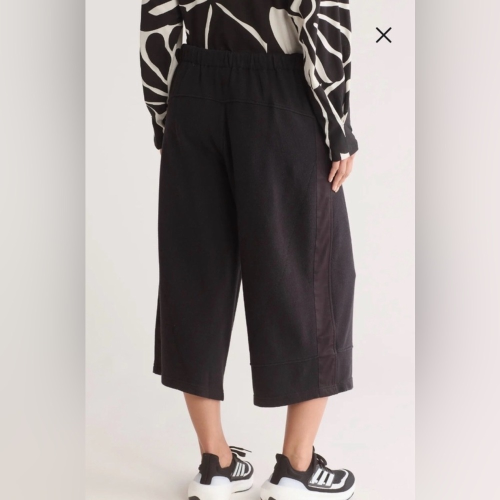 Free People Movement Ollie Cropped Wide Leg Pant Black Size XS - Picture 3 of 11